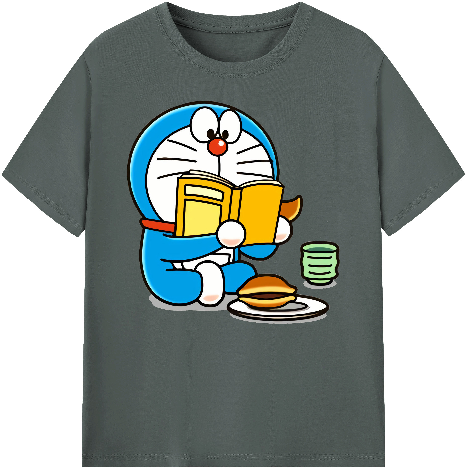 （画像用） ドラえもん Doraemon 綿100％ メンズ半袖Tシャツ｜肌触りやわらか＆通気性